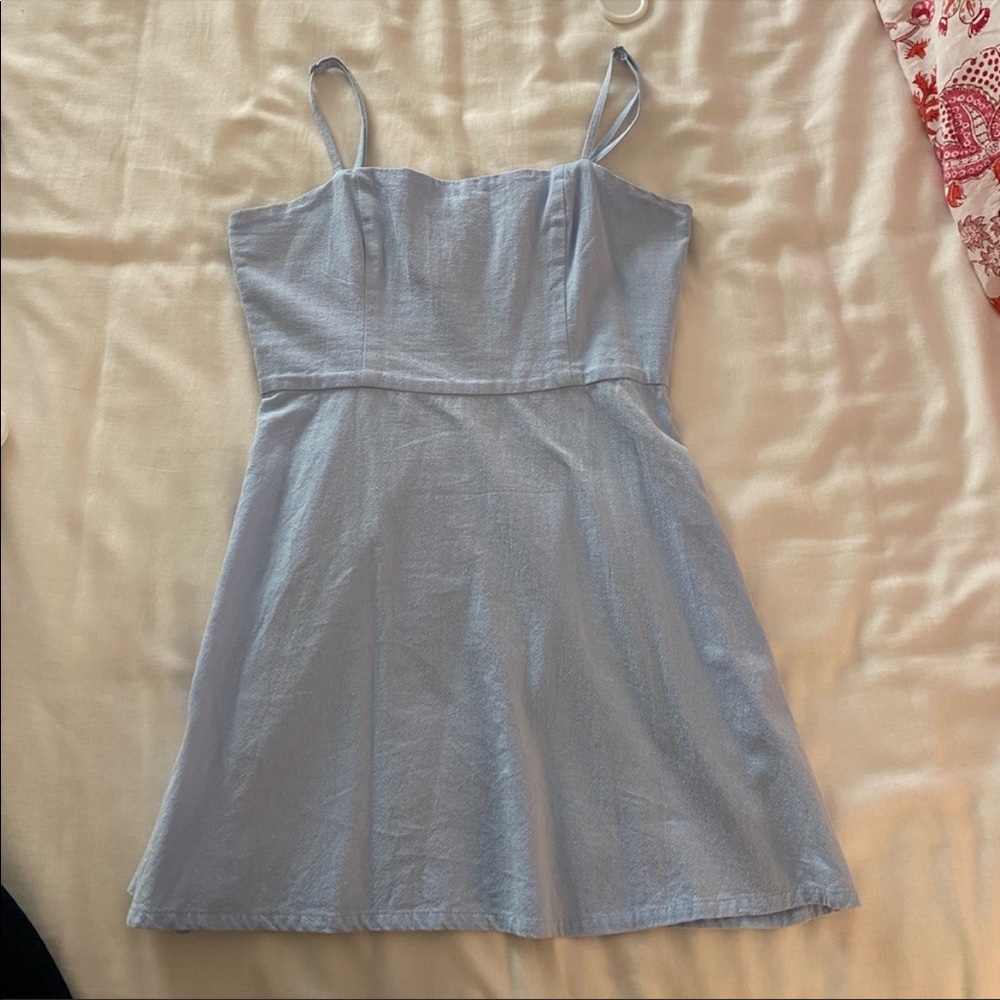 Revolve Superdown Vienna A-Line Dress in light blue! Size XS! Worn once